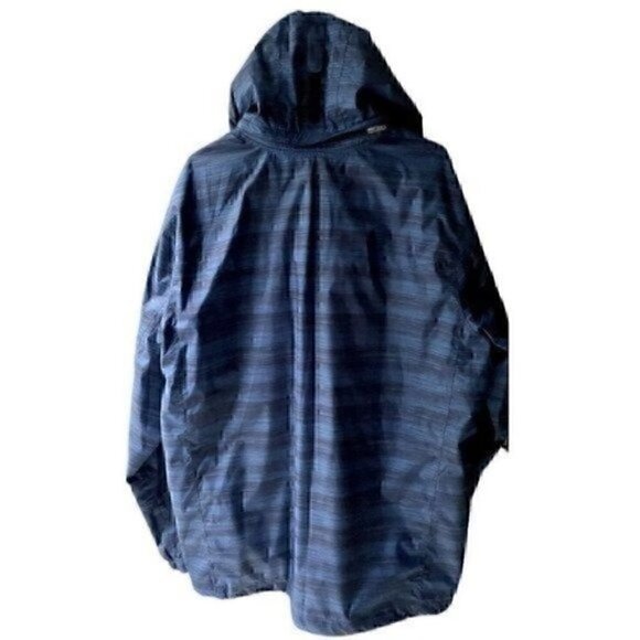 Eddie Bauer Barrier Ridge 2.0 Jacket Blue & Black Stripes Men’s TXL Waterproof - Picture 6 of 12